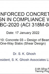 Cover Image of the 10. Concrete 03- Design of Beams and One-Way Slabs (Shear Design)